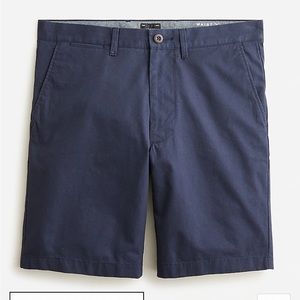 J.Crew Navy 9" stretch chino short